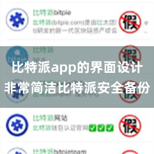 比特派app的界面设计非常简洁比特派安全备份